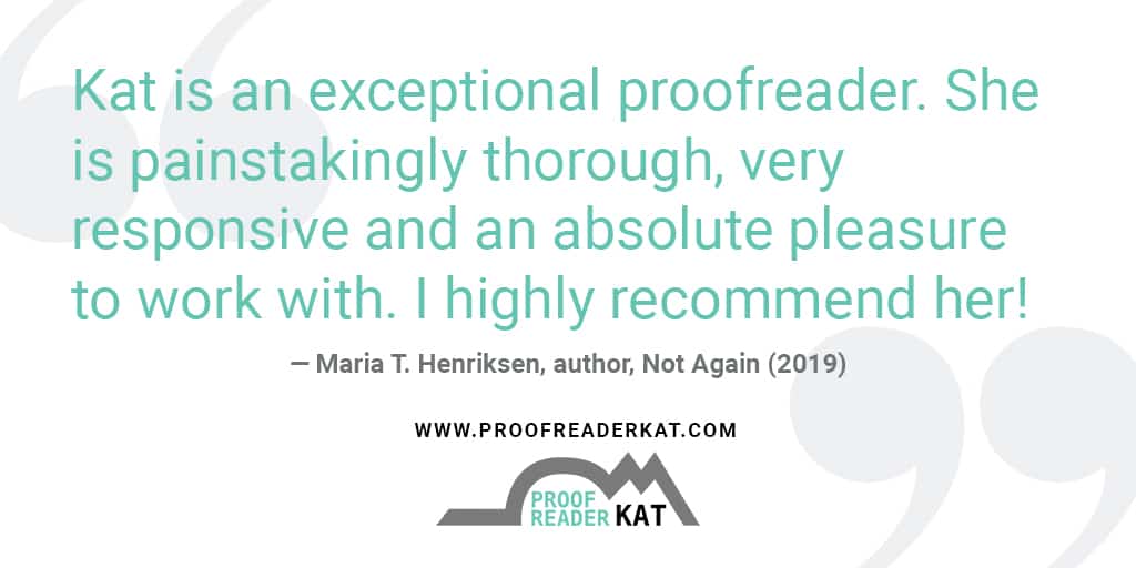 How Katie Works from Home Proofreading Books