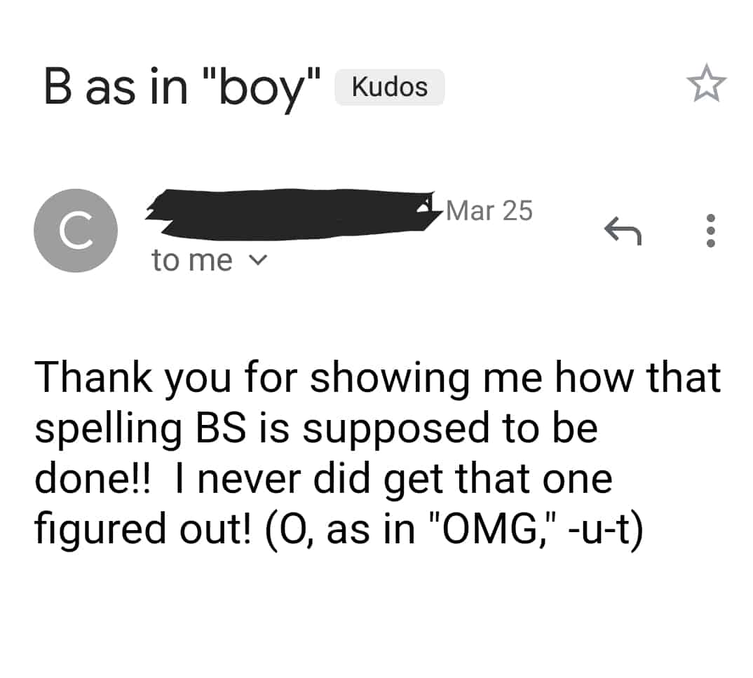 Nora's kicking butt as a proofreader