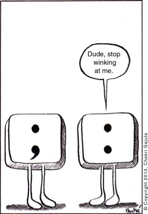 Punctuation Pet Peeve: Colon vs. Semicolon