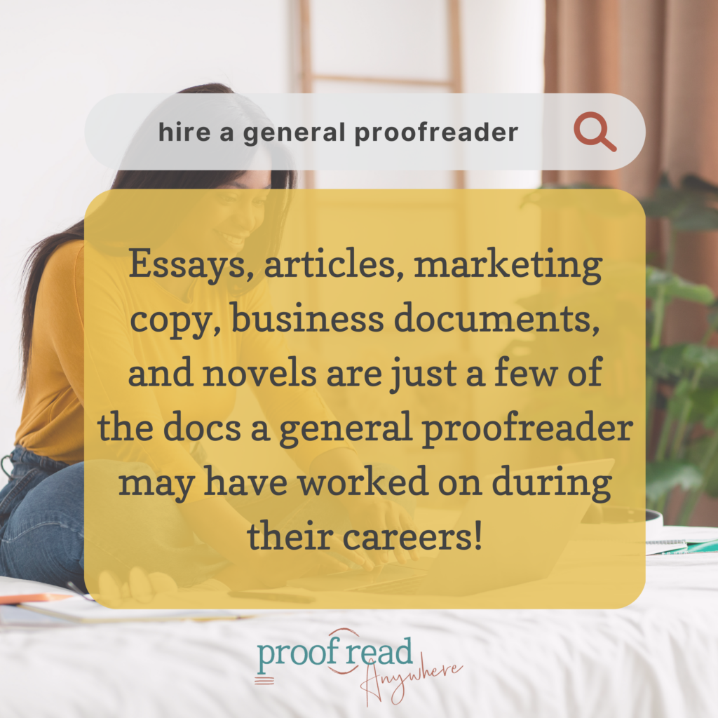 hire a general proofreader