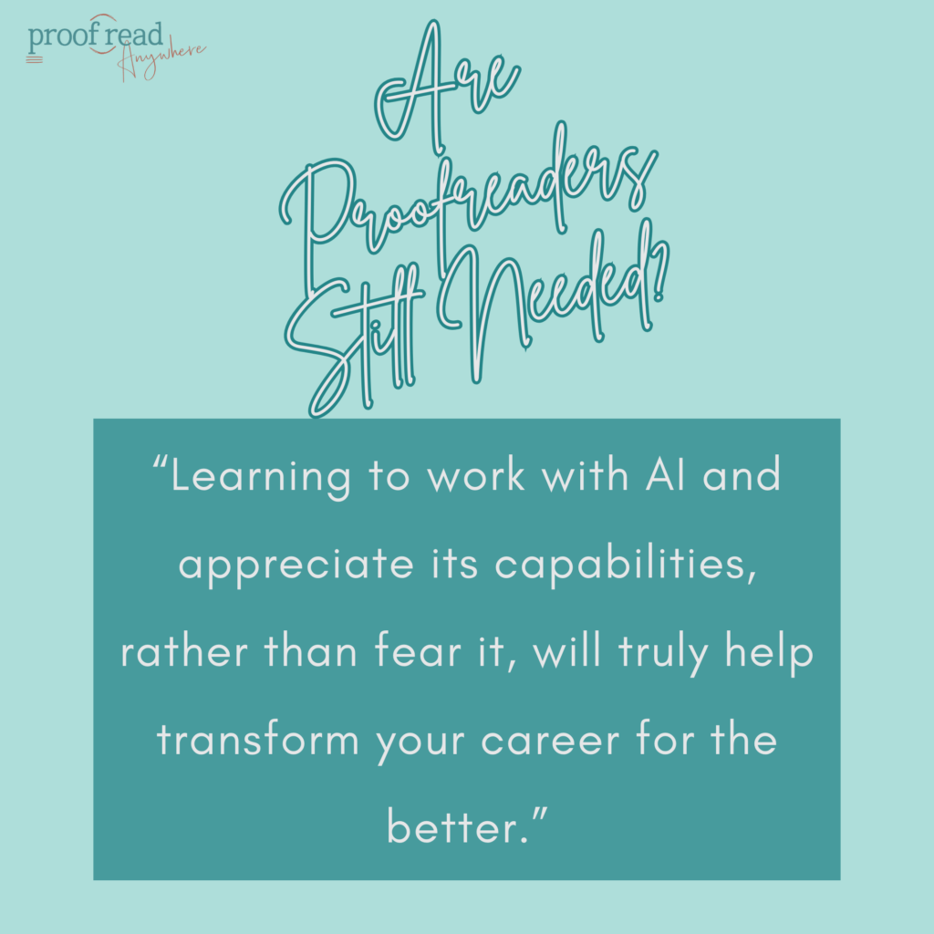 Using AI to help with proofreading