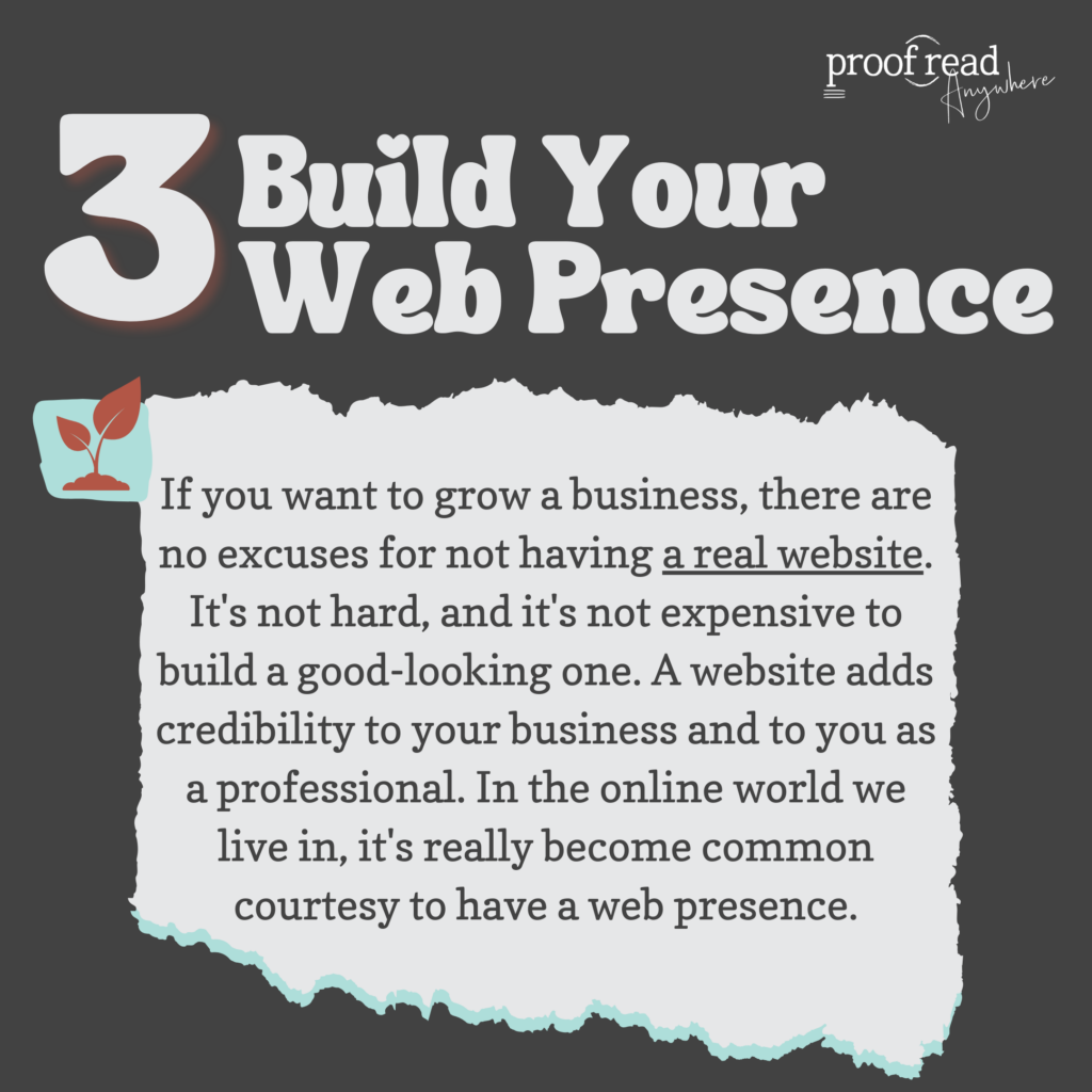 Build your web presence