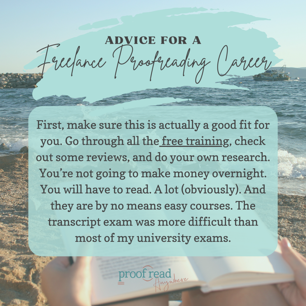 Advice for Those Looking for a Freelance Proofreading Career