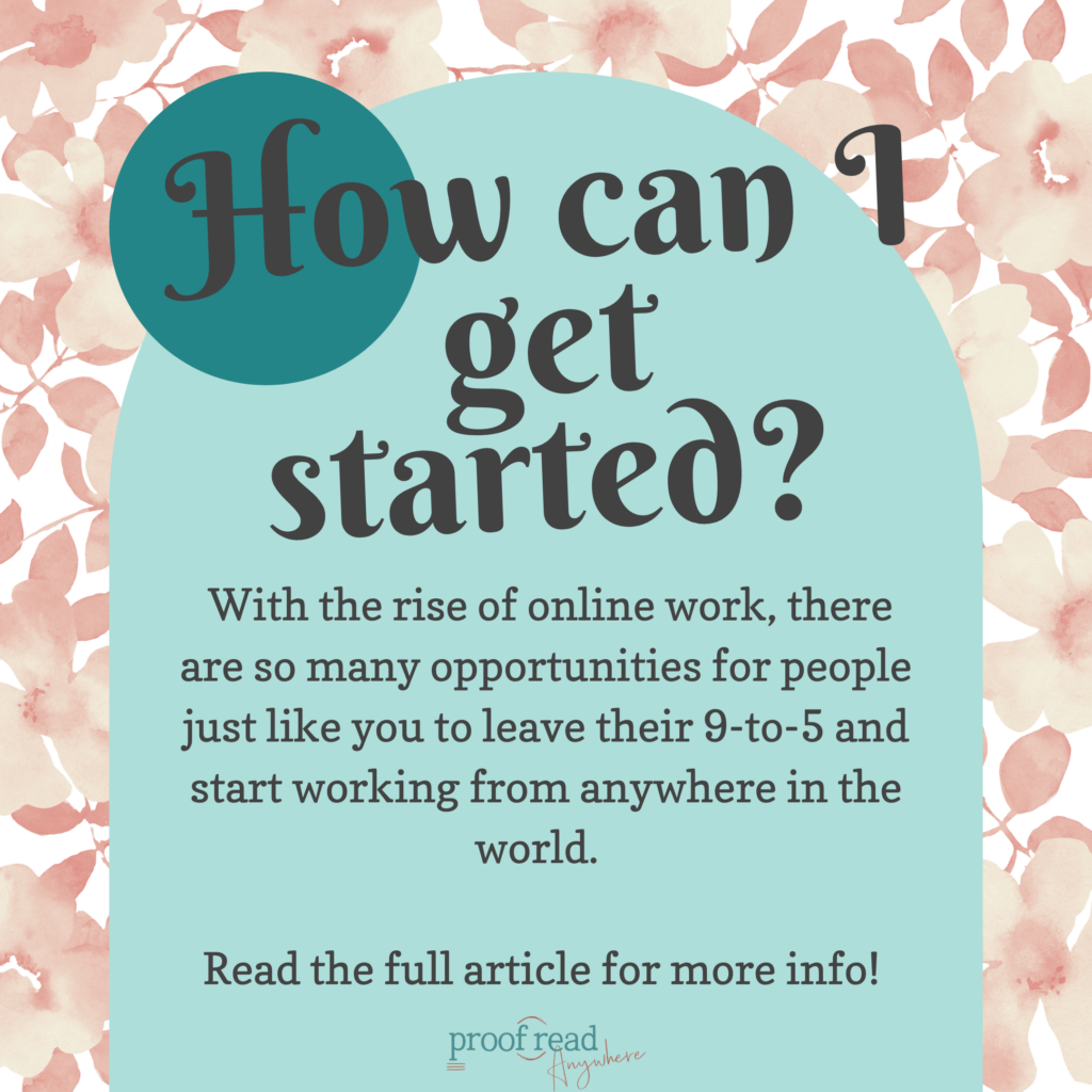 How can I get started proofreading?