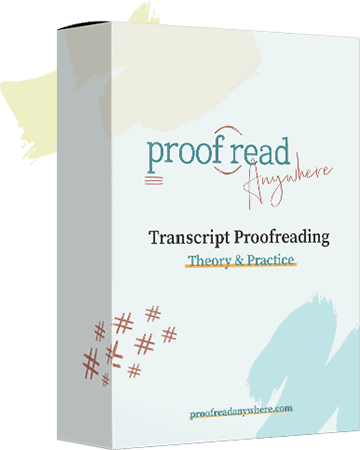 transcript proofreading course