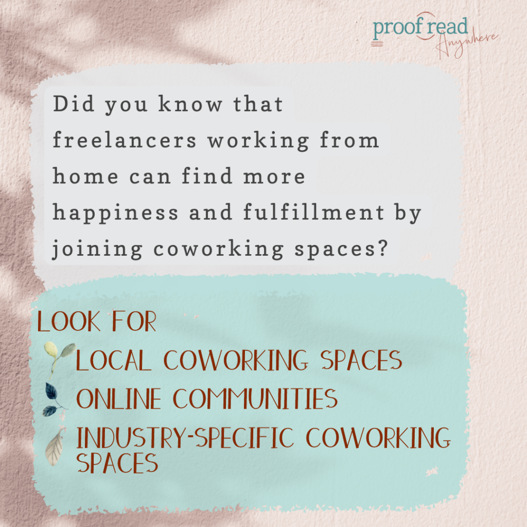 The image explains the benefits of joining communities when working from home. 